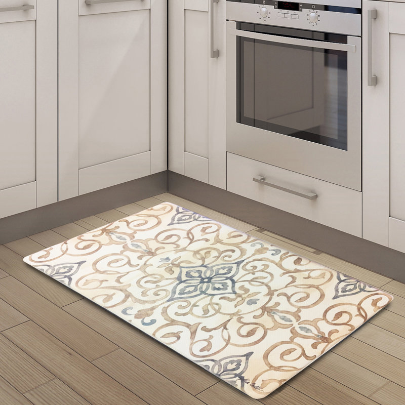 Nicole Miller Cook N Comfort Rustic Medallion Kitchen Mat & Reviews Wayfair